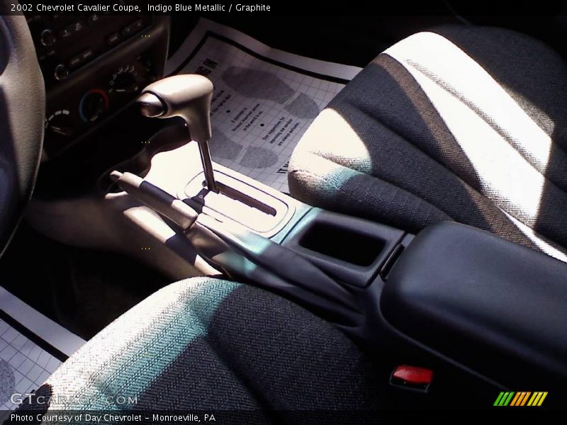 Indigo Blue Metallic / Graphite 2002 Chevrolet Cavalier Coupe