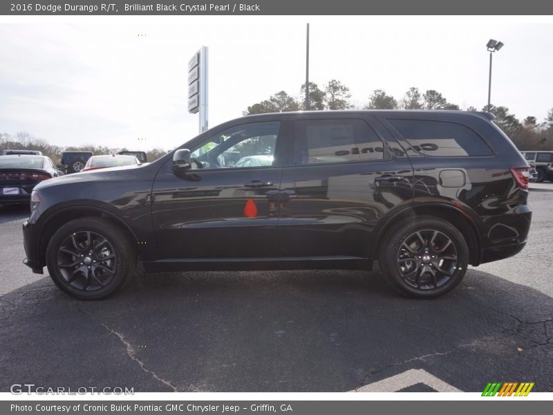 Brilliant Black Crystal Pearl / Black 2016 Dodge Durango R/T