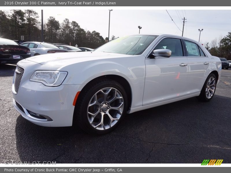 Ivory Tri-Coat Pearl / Indigo/Linen 2016 Chrysler 300 C Platinum