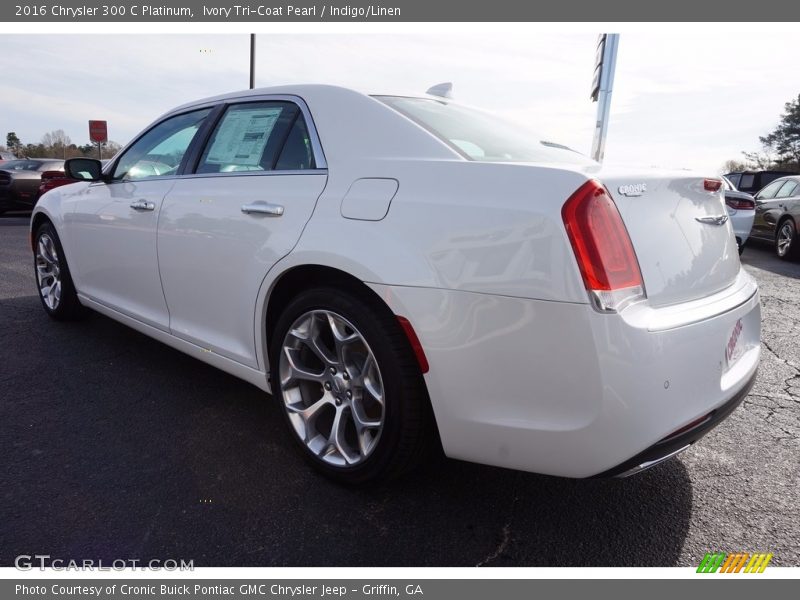 Ivory Tri-Coat Pearl / Indigo/Linen 2016 Chrysler 300 C Platinum