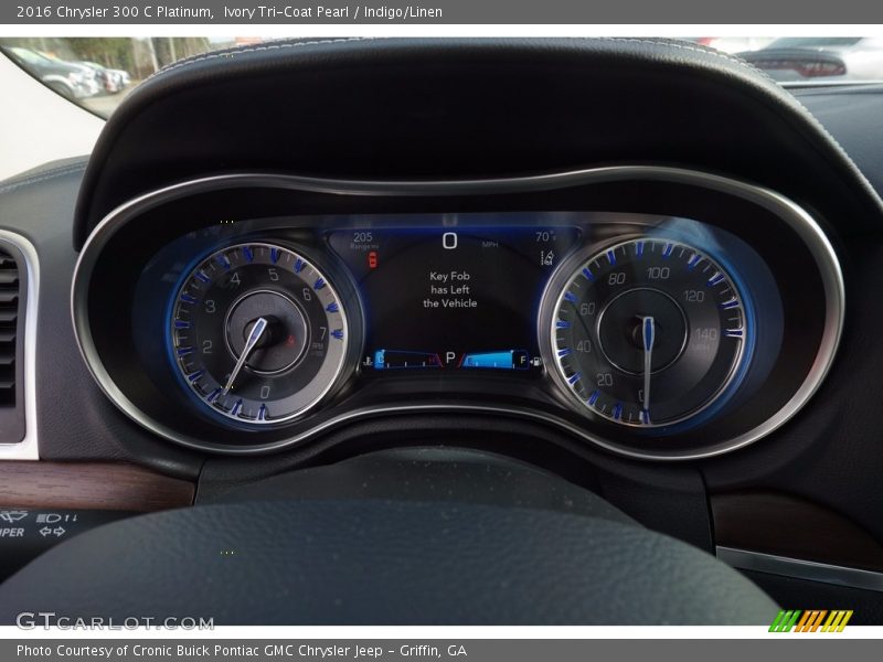 Ivory Tri-Coat Pearl / Indigo/Linen 2016 Chrysler 300 C Platinum