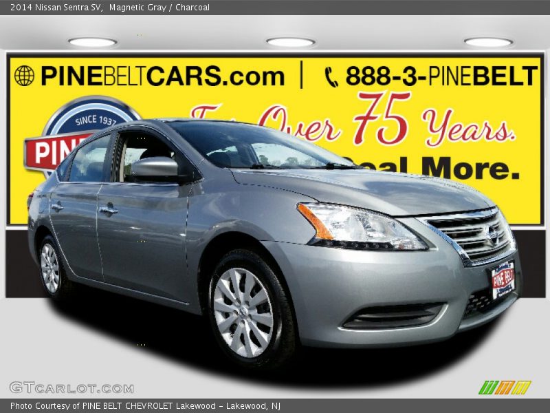 Magnetic Gray / Charcoal 2014 Nissan Sentra SV