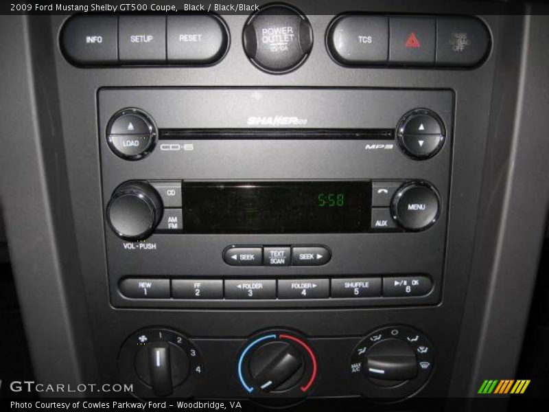 Black / Black/Black 2009 Ford Mustang Shelby GT500 Coupe