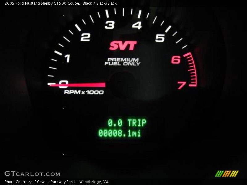 Black / Black/Black 2009 Ford Mustang Shelby GT500 Coupe