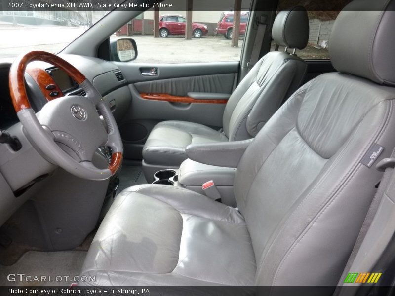 Slate Gray Metallic / Stone 2007 Toyota Sienna XLE AWD