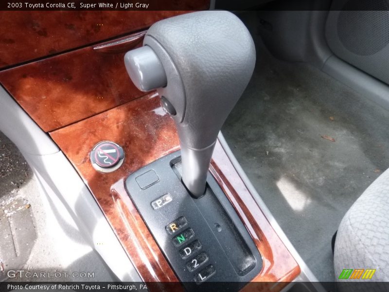 Super White / Light Gray 2003 Toyota Corolla CE