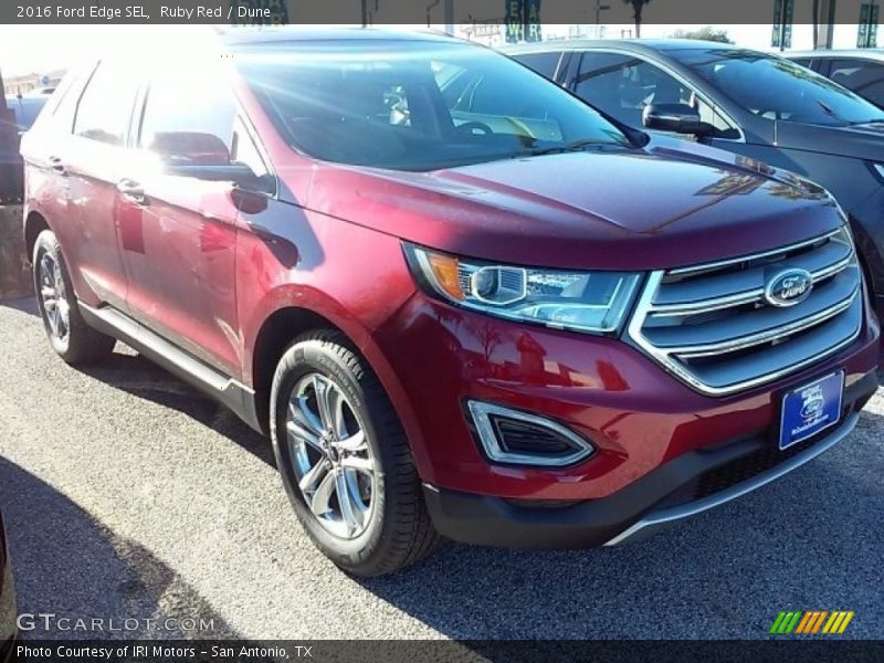 Ruby Red / Dune 2016 Ford Edge SEL