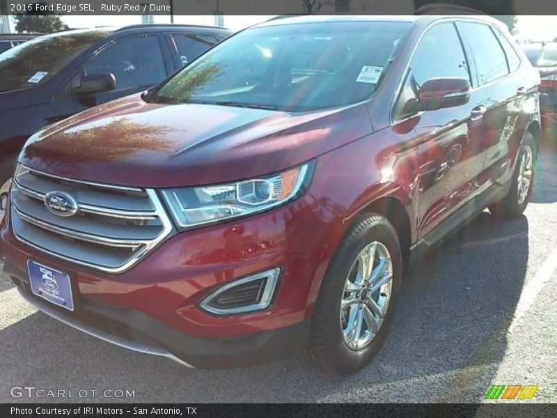 Ruby Red / Dune 2016 Ford Edge SEL