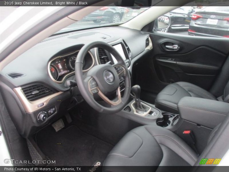 Bright White / Black 2016 Jeep Cherokee Limited