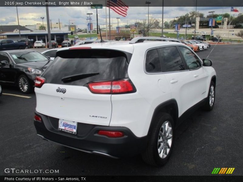 Bright White / Black 2016 Jeep Cherokee Limited