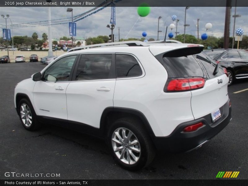 Bright White / Black 2016 Jeep Cherokee Limited