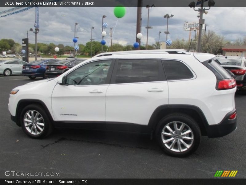 Bright White / Black 2016 Jeep Cherokee Limited