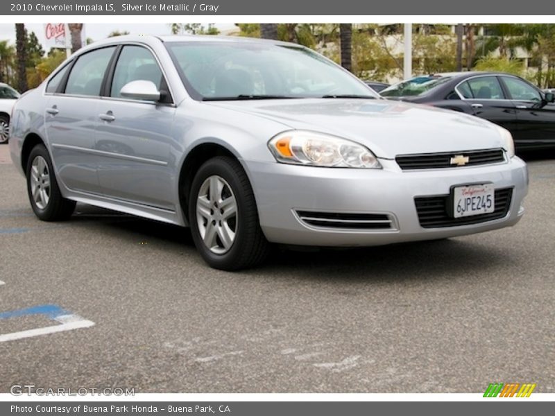 Silver Ice Metallic / Gray 2010 Chevrolet Impala LS