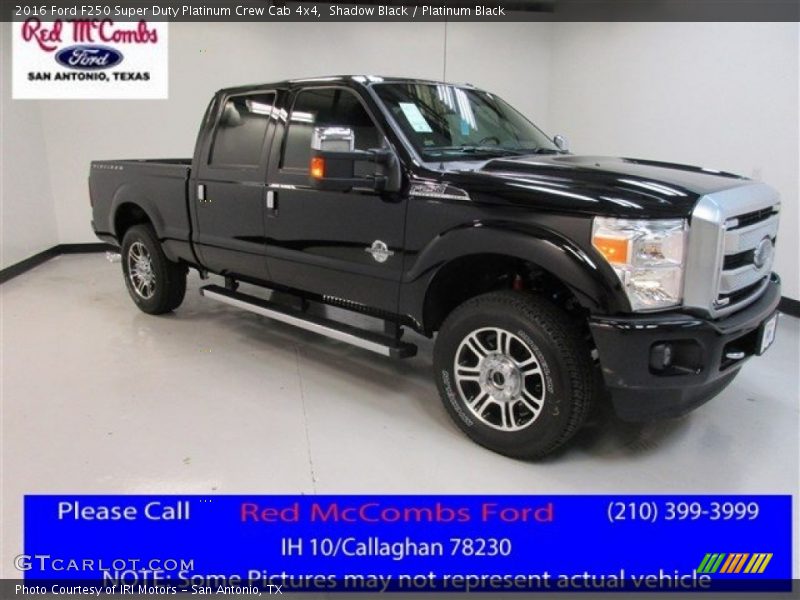 Shadow Black / Platinum Black 2016 Ford F250 Super Duty Platinum Crew Cab 4x4