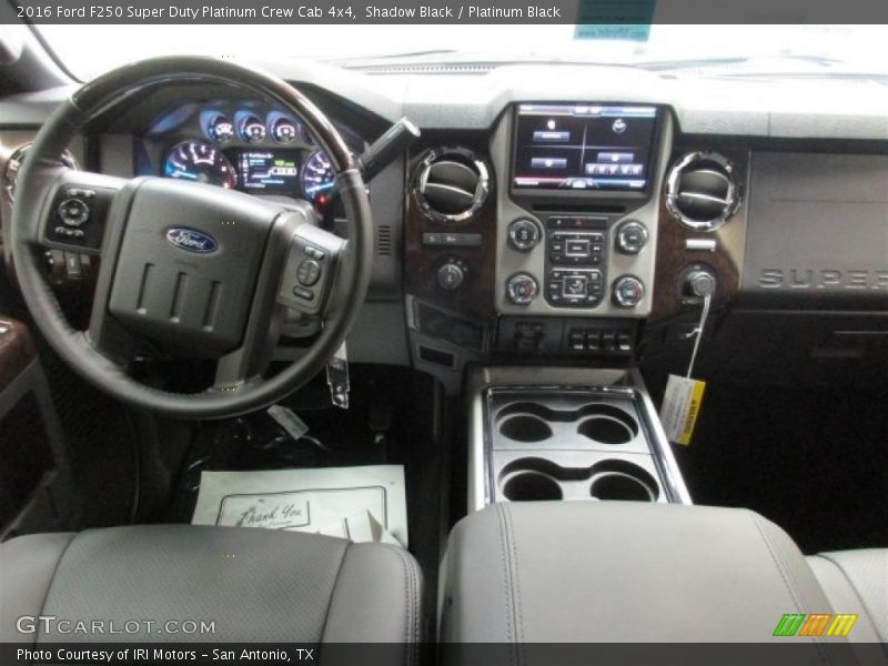 Shadow Black / Platinum Black 2016 Ford F250 Super Duty Platinum Crew Cab 4x4