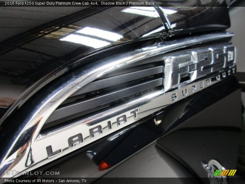 Shadow Black / Platinum Black 2016 Ford F250 Super Duty Platinum Crew Cab 4x4