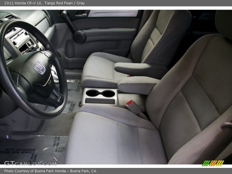 Tango Red Pearl / Gray 2011 Honda CR-V LX