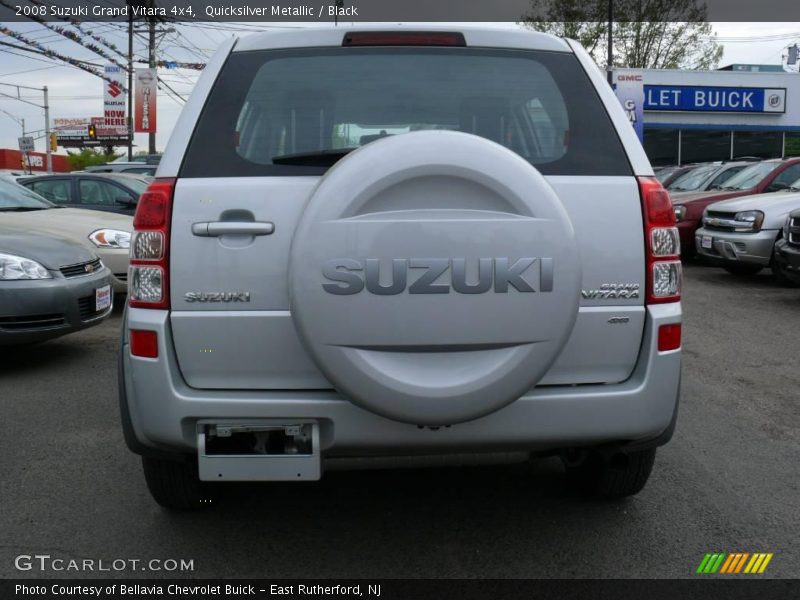 Quicksilver Metallic / Black 2008 Suzuki Grand Vitara 4x4