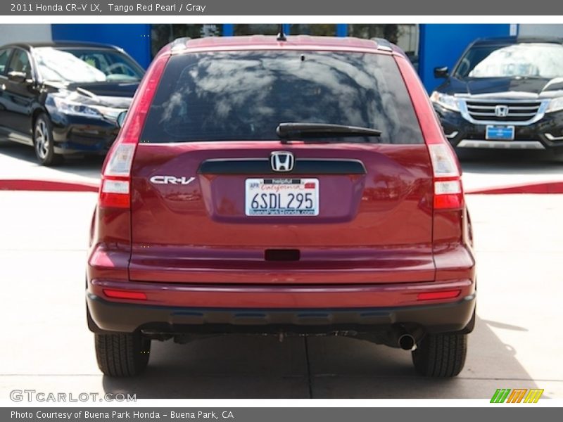 Tango Red Pearl / Gray 2011 Honda CR-V LX