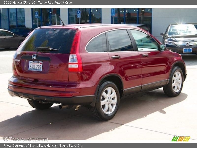 Tango Red Pearl / Gray 2011 Honda CR-V LX