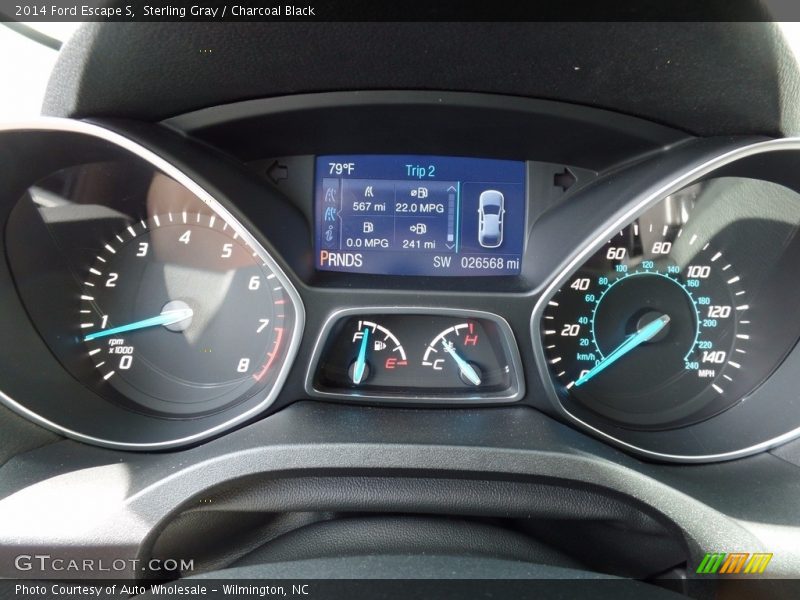 Sterling Gray / Charcoal Black 2014 Ford Escape S