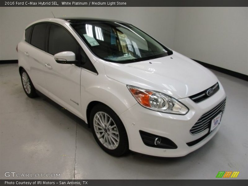 White Platinum / Medium Light Stone 2016 Ford C-Max Hybrid SEL