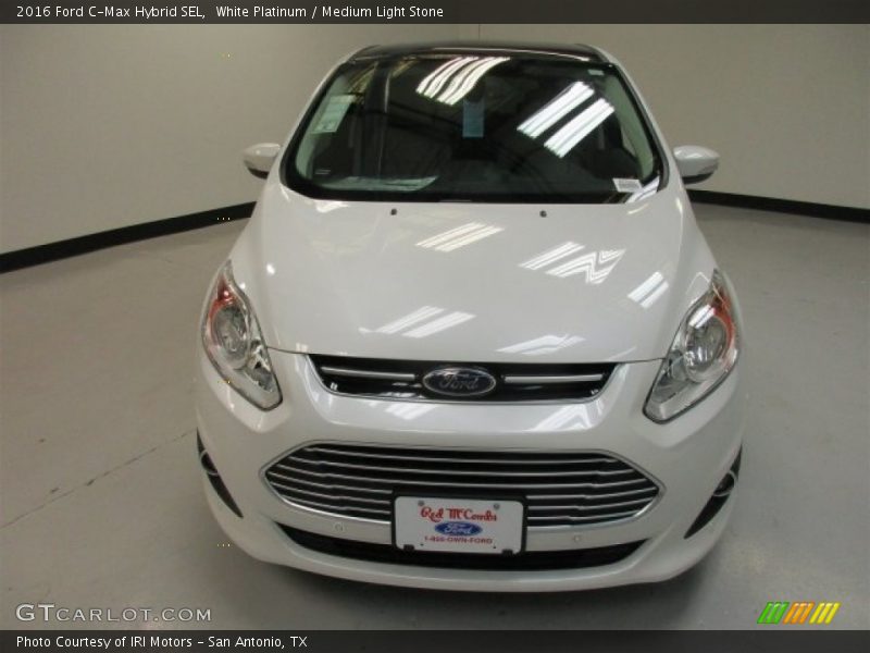 White Platinum / Medium Light Stone 2016 Ford C-Max Hybrid SEL