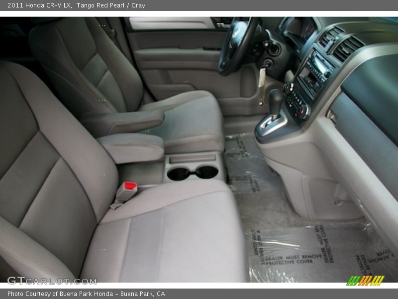 Tango Red Pearl / Gray 2011 Honda CR-V LX