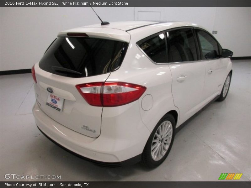White Platinum / Medium Light Stone 2016 Ford C-Max Hybrid SEL