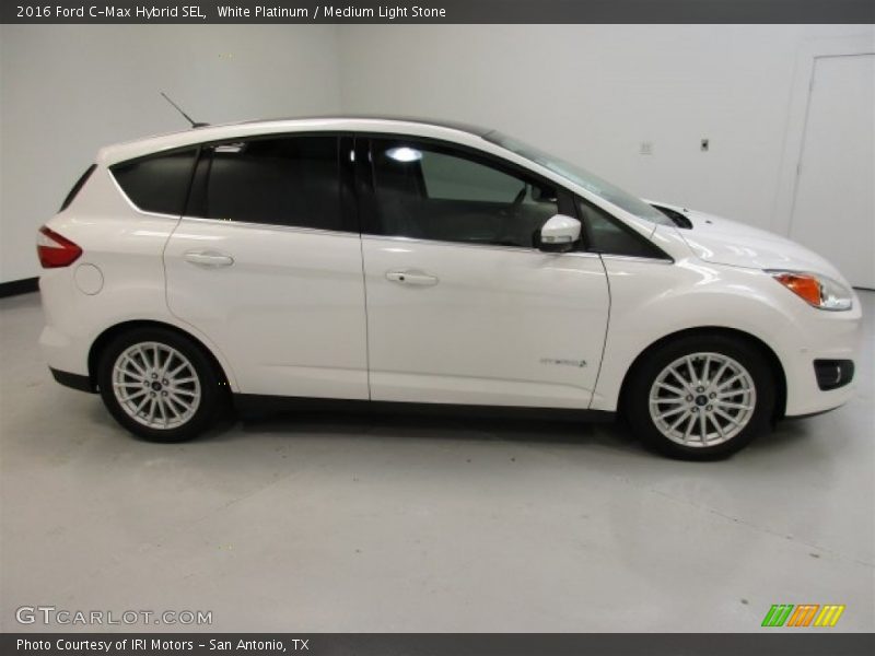 White Platinum / Medium Light Stone 2016 Ford C-Max Hybrid SEL