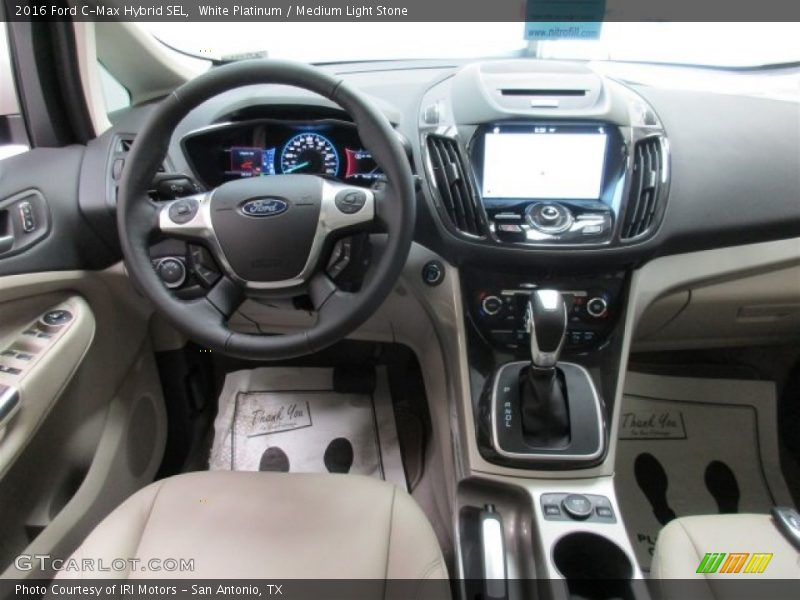 White Platinum / Medium Light Stone 2016 Ford C-Max Hybrid SEL