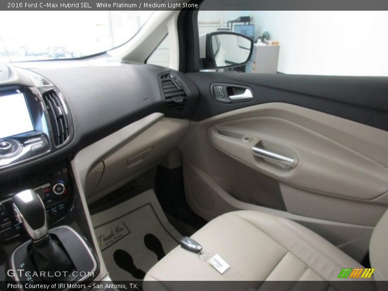 White Platinum / Medium Light Stone 2016 Ford C-Max Hybrid SEL