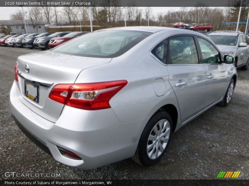 Brilliant Silver / Charcoal 2016 Nissan Sentra S