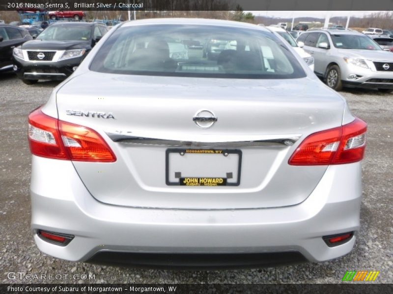 Brilliant Silver / Charcoal 2016 Nissan Sentra S