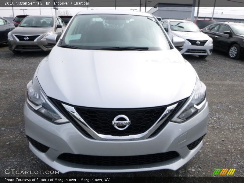 Brilliant Silver / Charcoal 2016 Nissan Sentra S