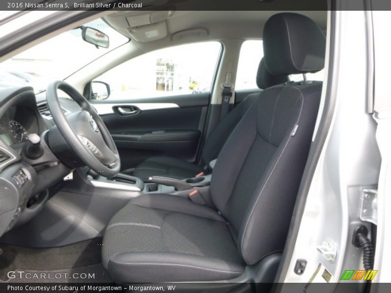 Brilliant Silver / Charcoal 2016 Nissan Sentra S