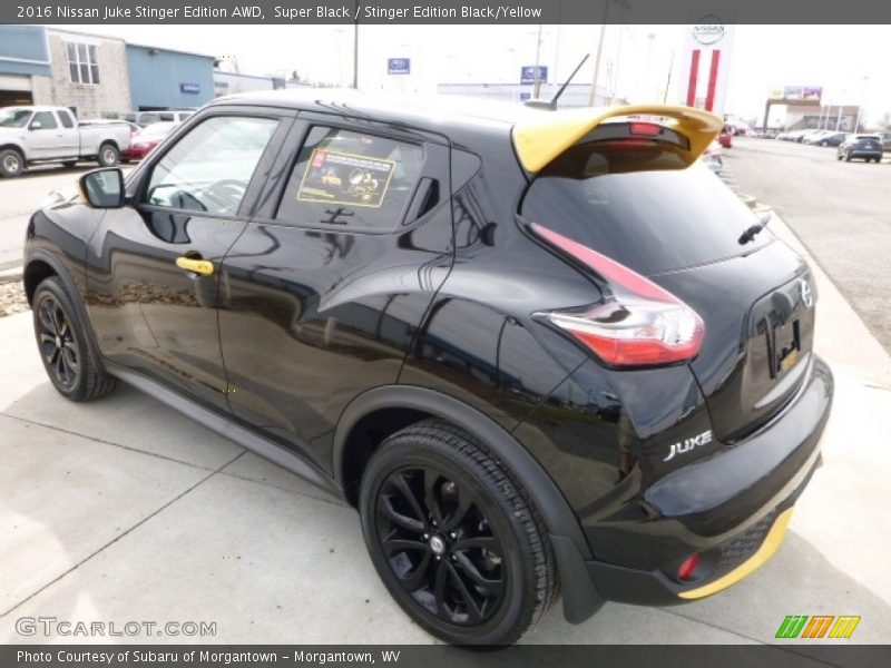 Super Black / Stinger Edition Black/Yellow 2016 Nissan Juke Stinger Edition AWD
