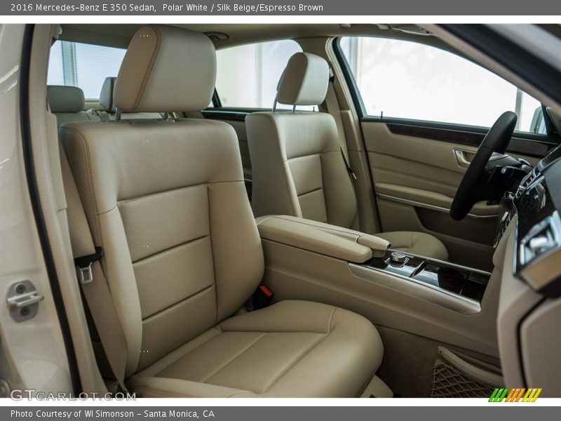 Polar White / Silk Beige/Espresso Brown 2016 Mercedes-Benz E 350 Sedan