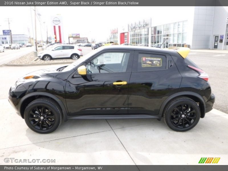 Super Black / Stinger Edition Black/Yellow 2016 Nissan Juke Stinger Edition AWD