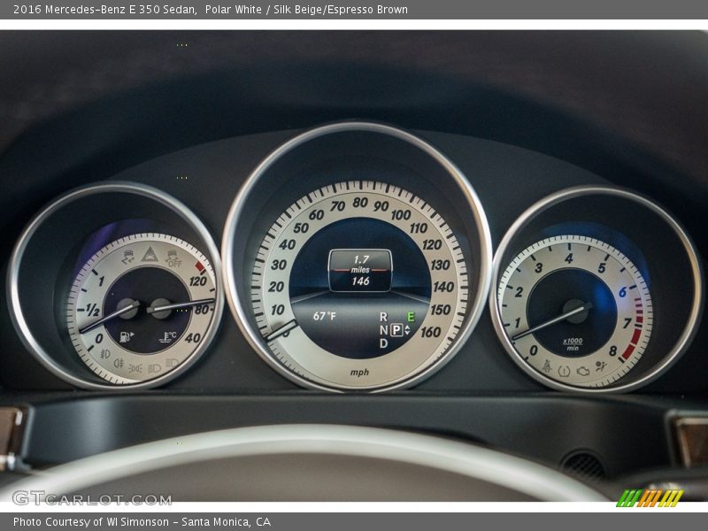 Polar White / Silk Beige/Espresso Brown 2016 Mercedes-Benz E 350 Sedan