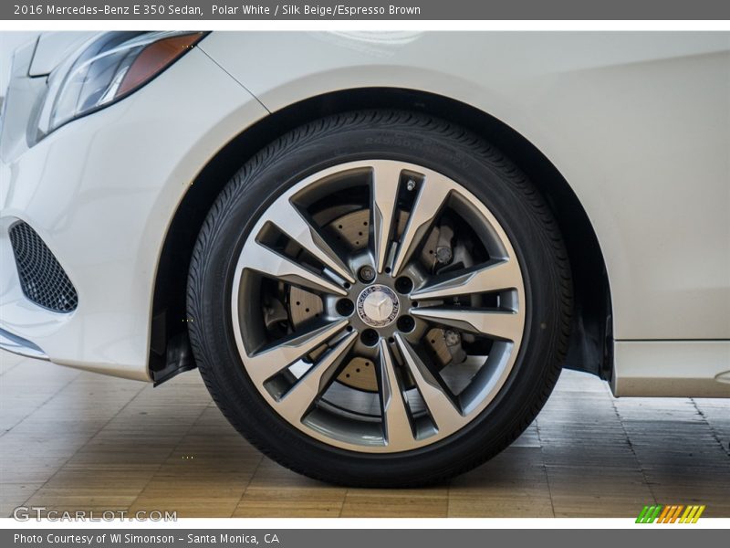Polar White / Silk Beige/Espresso Brown 2016 Mercedes-Benz E 350 Sedan