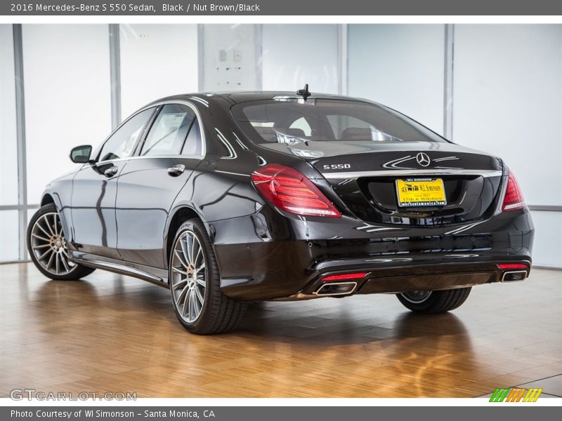 Black / Nut Brown/Black 2016 Mercedes-Benz S 550 Sedan