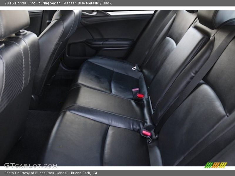 Aegean Blue Metallic / Black 2016 Honda Civic Touring Sedan