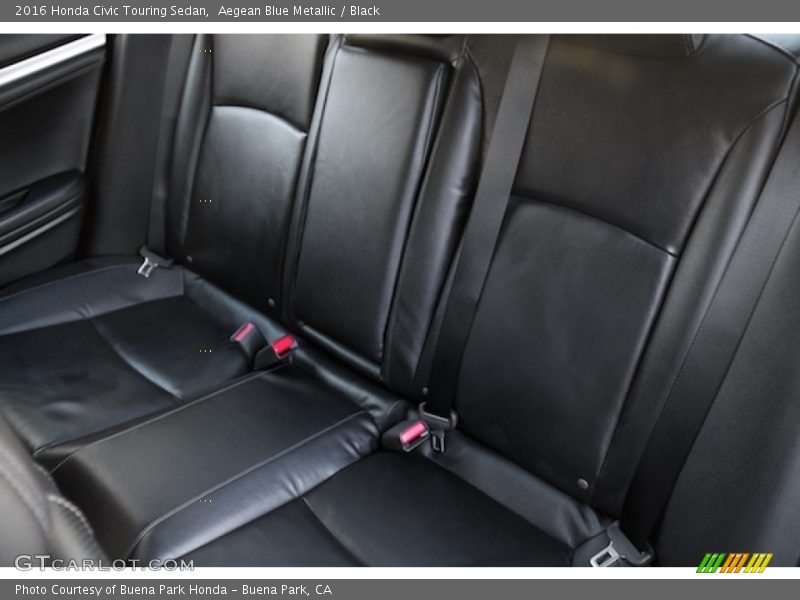 Aegean Blue Metallic / Black 2016 Honda Civic Touring Sedan