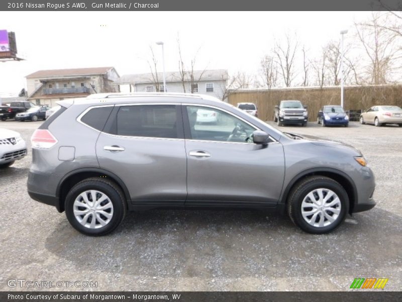 Gun Metallic / Charcoal 2016 Nissan Rogue S AWD