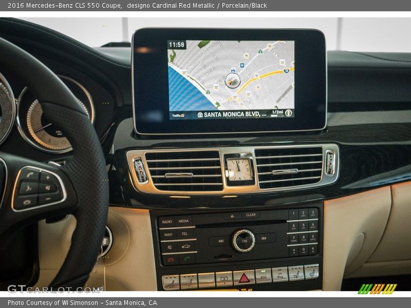 Navigation of 2016 CLS 550 Coupe