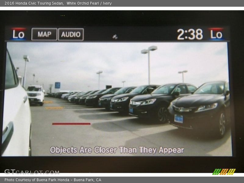 White Orchid Pearl / Ivory 2016 Honda Civic Touring Sedan