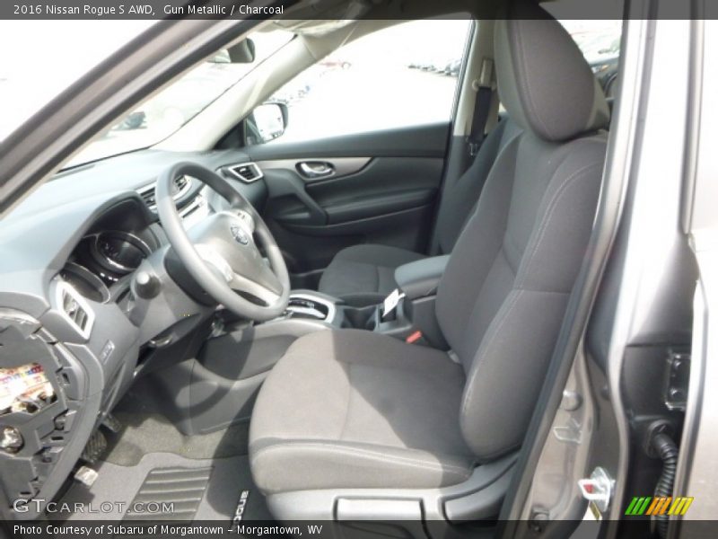 Gun Metallic / Charcoal 2016 Nissan Rogue S AWD