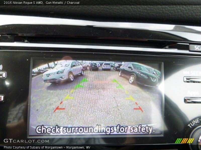 Gun Metallic / Charcoal 2016 Nissan Rogue S AWD