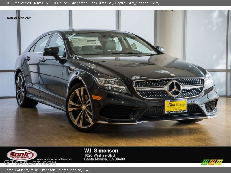 Magnetite Black Metallic / Crystal Grey/Seashell Grey 2016 Mercedes-Benz CLS 400 Coupe